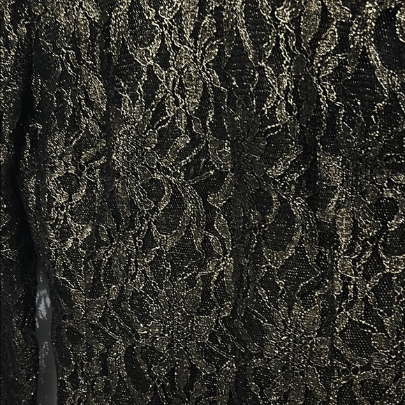 cynthia steffe Elegant black and Gold Lace Dress - Picture 8 of 10